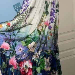NWOT Anthropologie Beautiful Flower painted look convertible dress or maxi XL